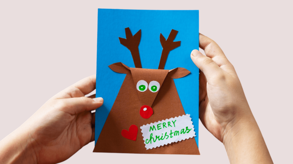 Helppo joulukorttiaskartelu lasten kanssa